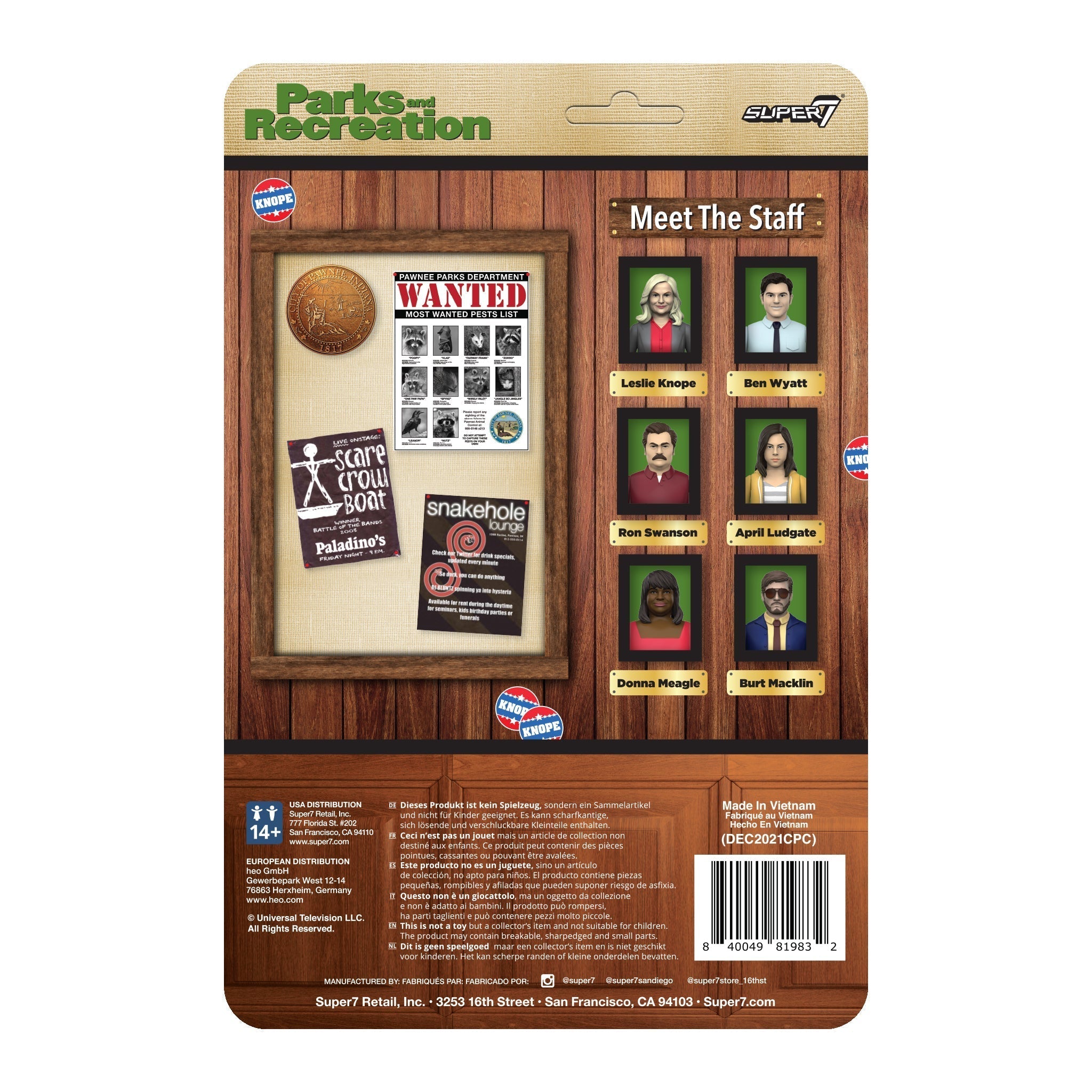 PARKS AND RECREATION REACTION WAVE 1 - RON SWANSON ACTION FIGURE