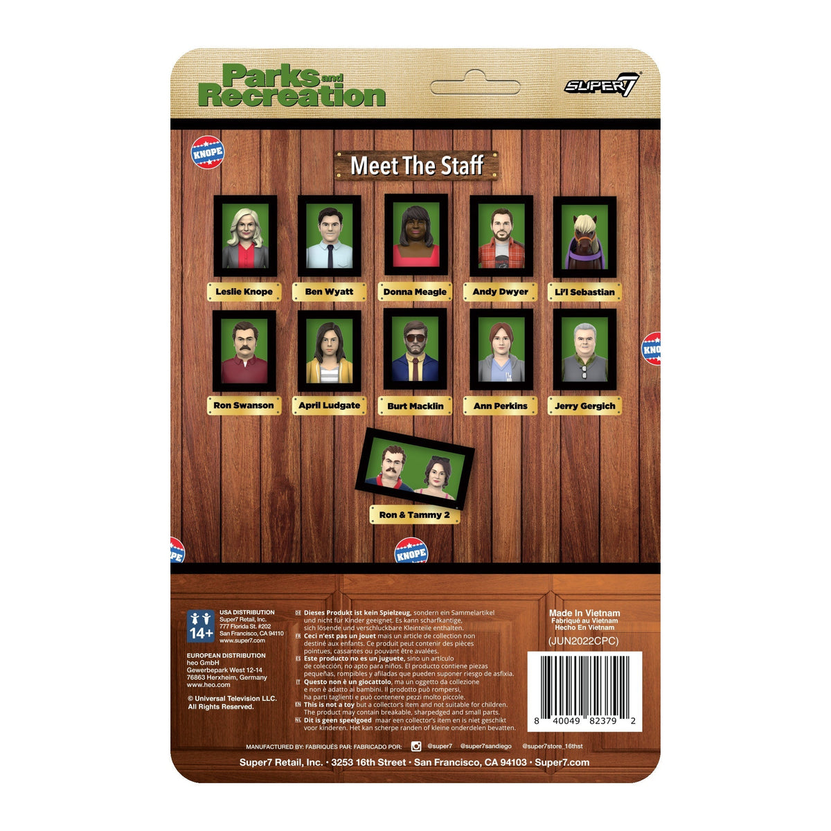 PARKS AND RECREATION REACTION WAVE 2 - Li'L SEBASTIAN ACTION FIGURE