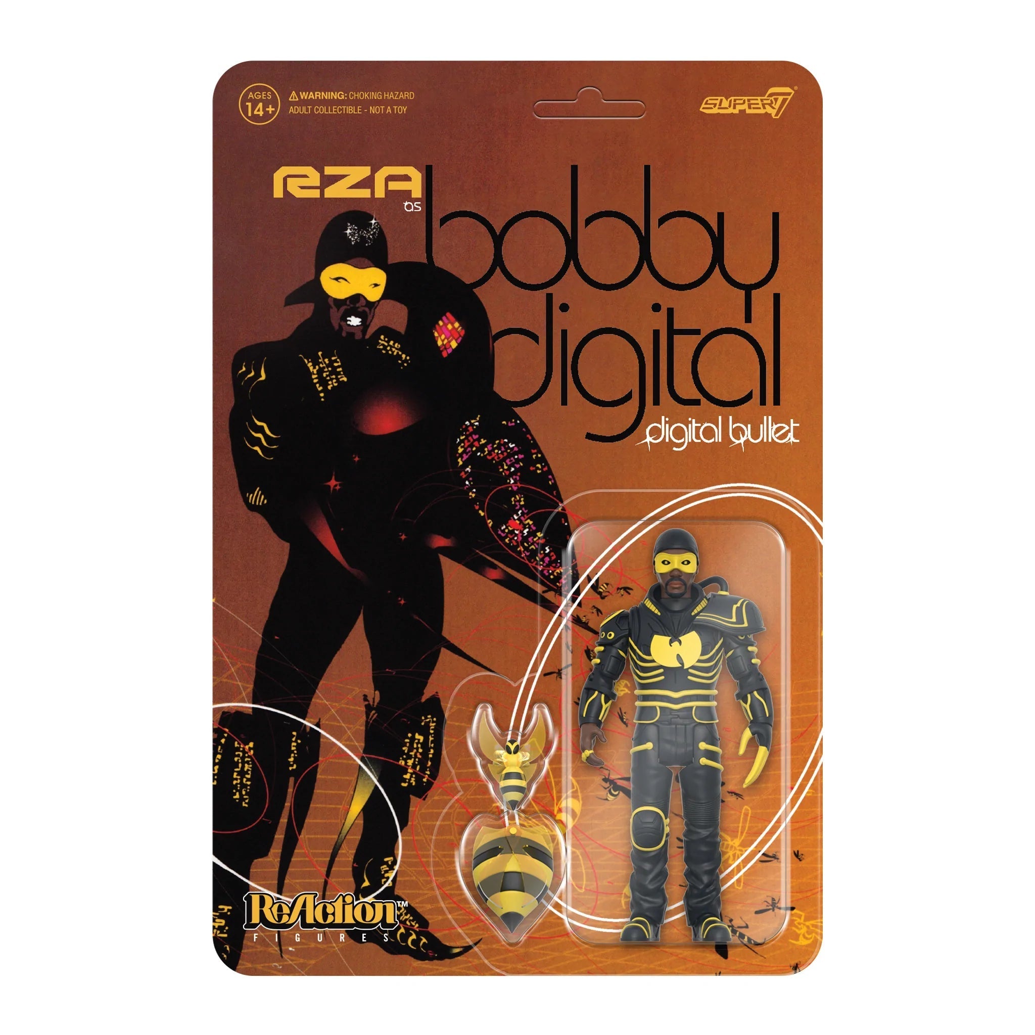 RZA WAVE 2 BOBBY DIGITAL (DIGITAL BULLET) REACTION ACTION FIGURE