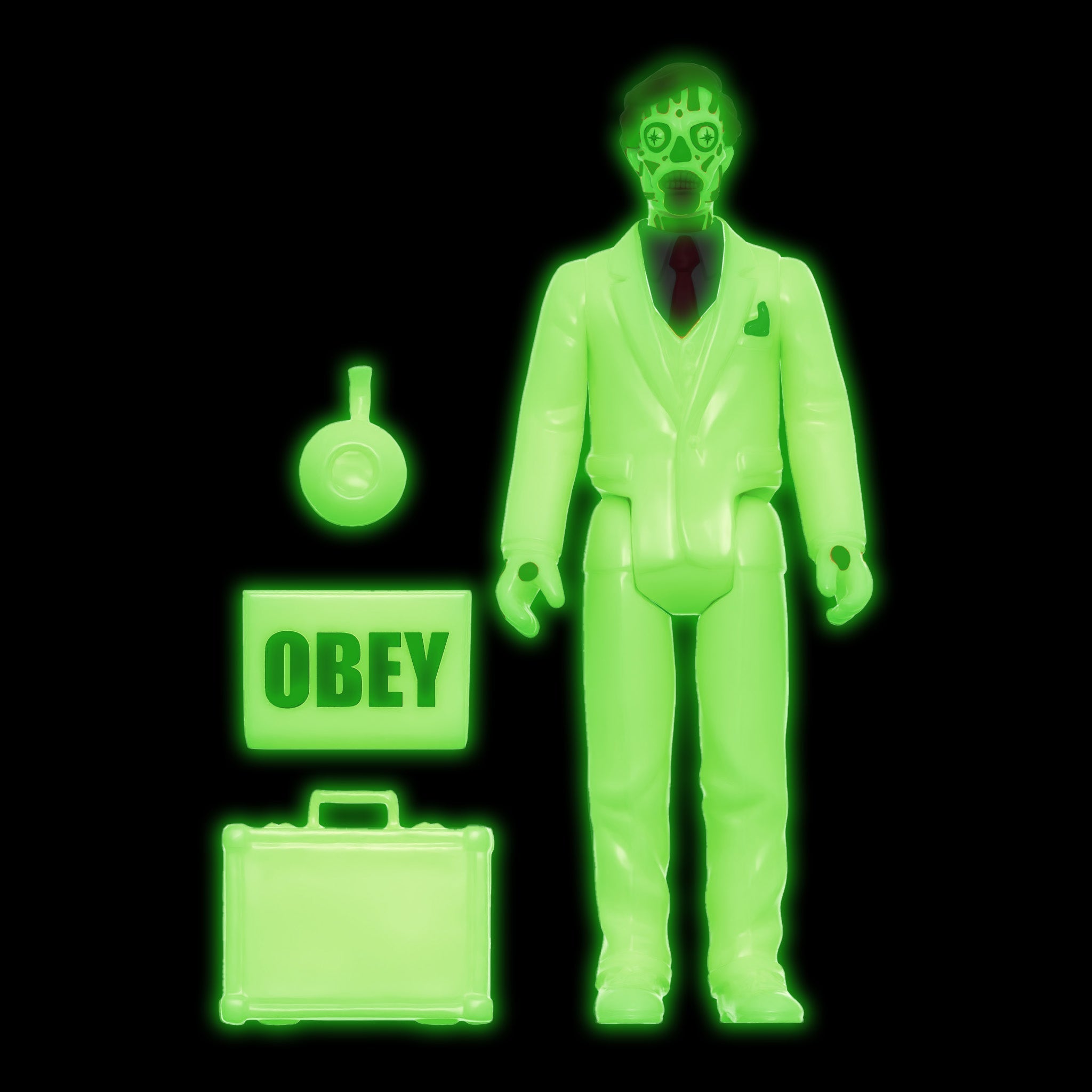 THEY LIVE REACTION WAVE 2 FIGURE - MALE GHOUL - GLOW