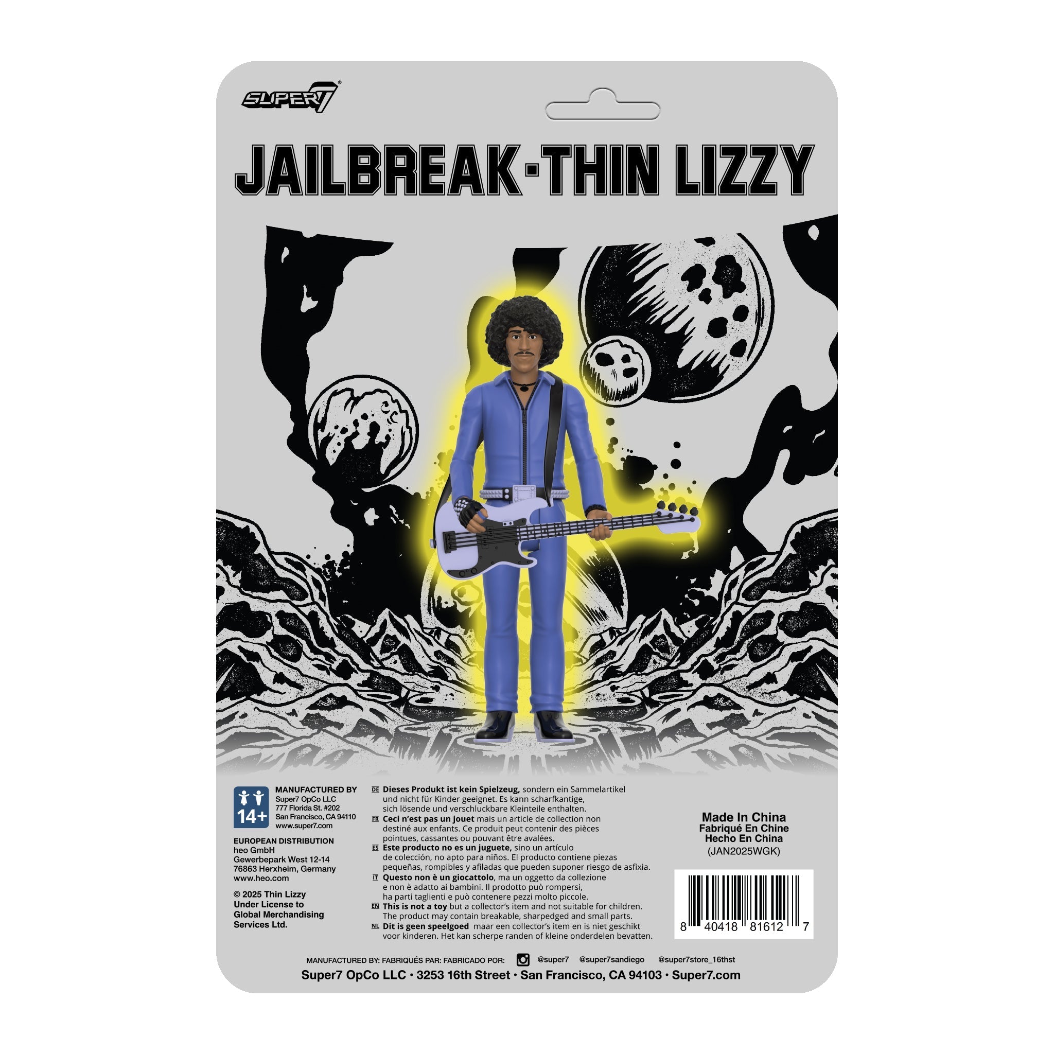 THIN LIZZY PHIL LYNOTT (JAILBREAK) REACTION FIGURE WAVE 2