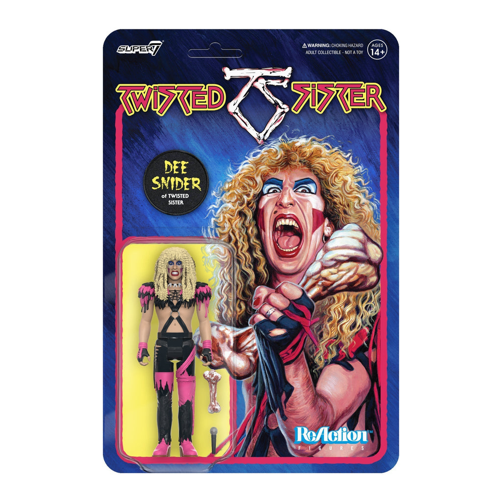 TWISTED SISTER ‘UNDER THE BLADE’ 40TH ANNIVERSARY 2LP LTD. - TURQUOISE + DEE SNIDER REACTION FIGURE BUNDLE