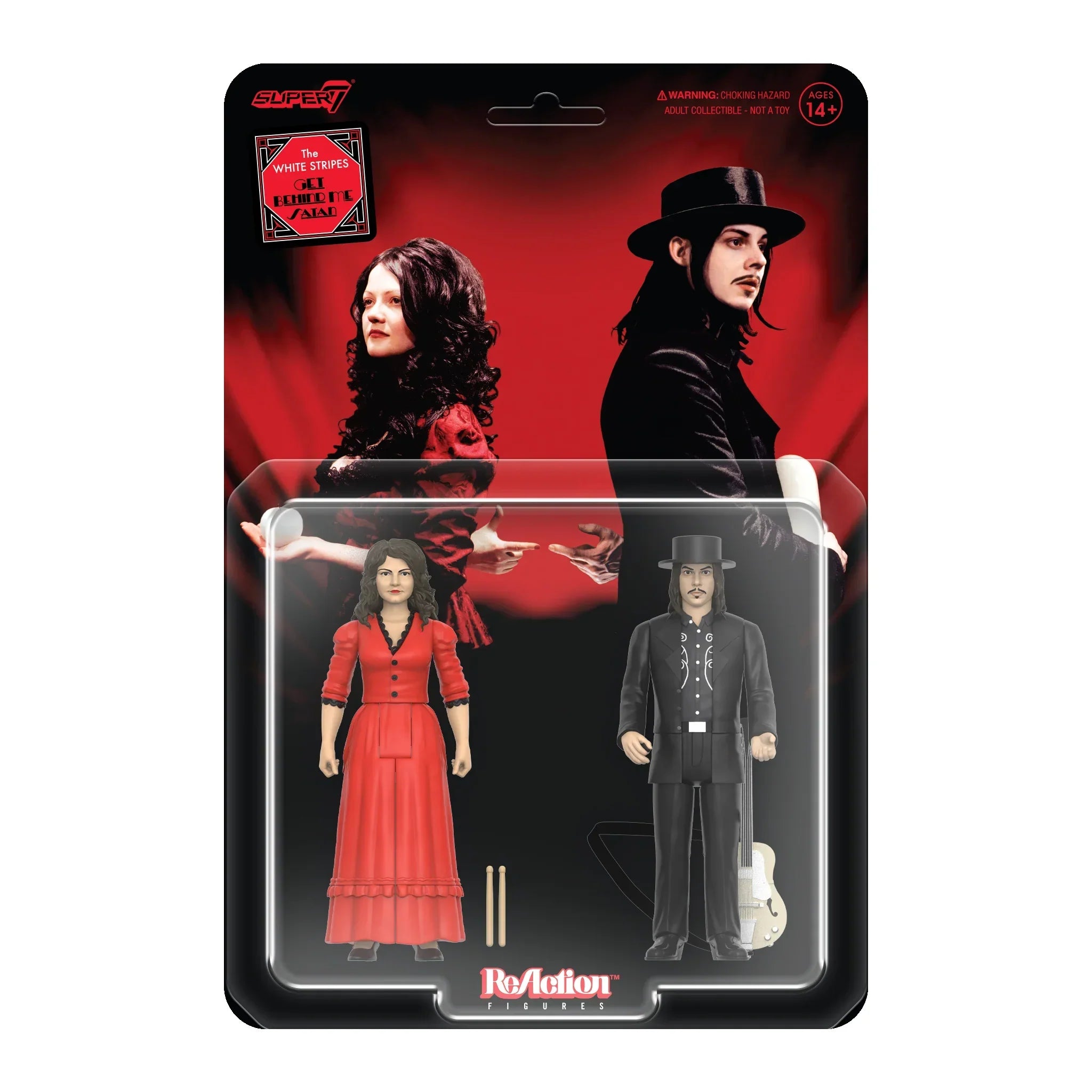 WHITE STRIPES 2-PACK REACTION FIGURES WAVE 1 (Get Behind Me Satan)