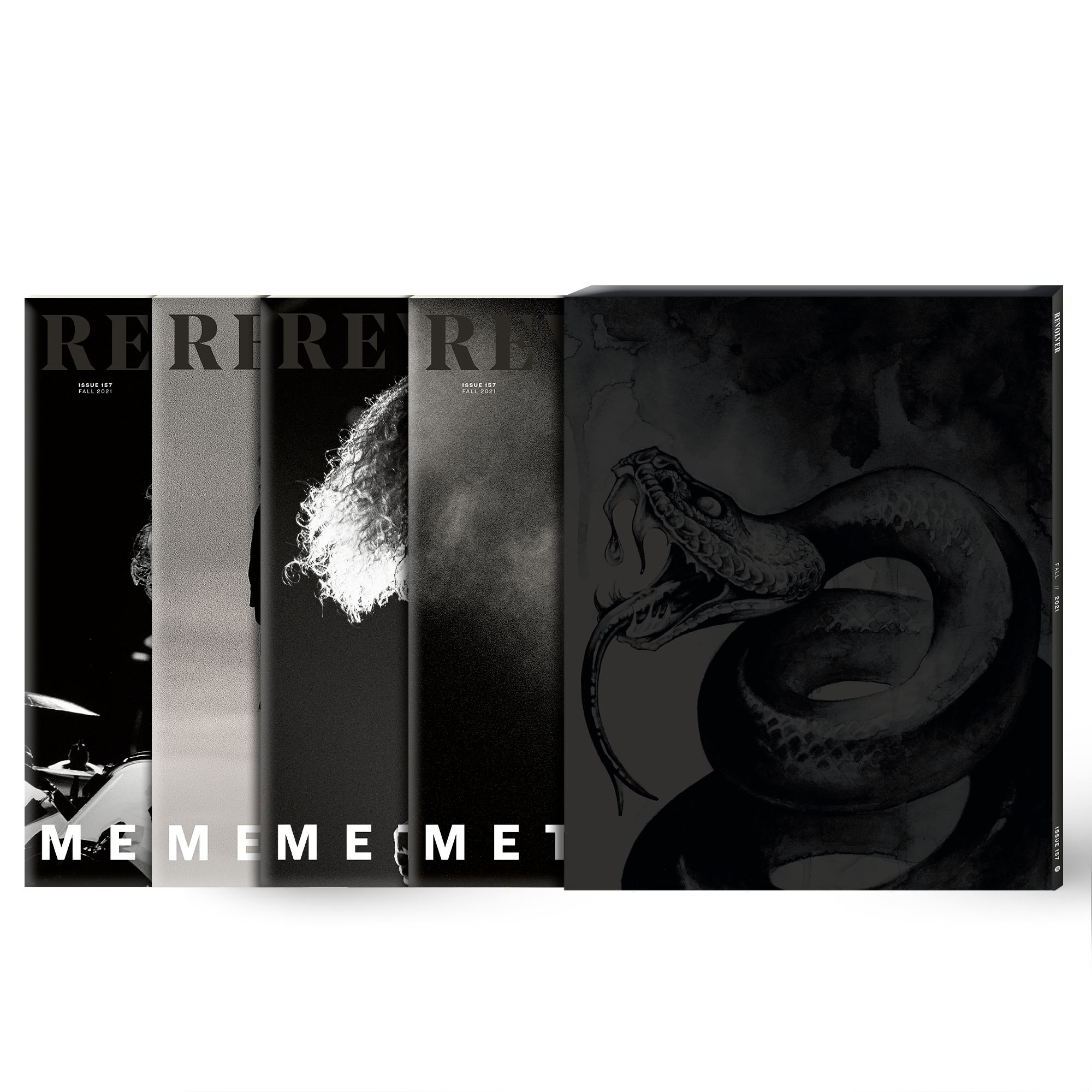 REVOLVER x METALLICA FALL 2021 ISSUE HAND-NUMBERED SLIPCASE WITH JOHN BAIZLEY SCREEN PRINT - EXCLUSIVE - LTD. 200