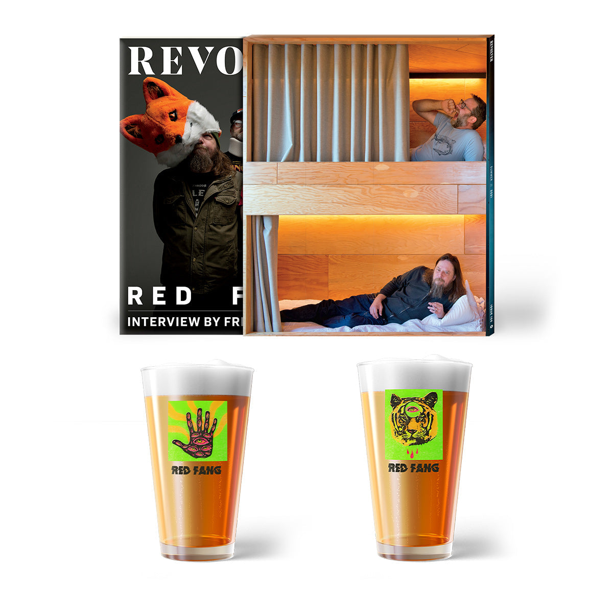 REVOLVER x RED FANG SUMMER 2021 ISSUE SLIPCASE & EXCLUSIVE BEER PINTS BUNDLE  - EXCLUSIVE - LTD. 250