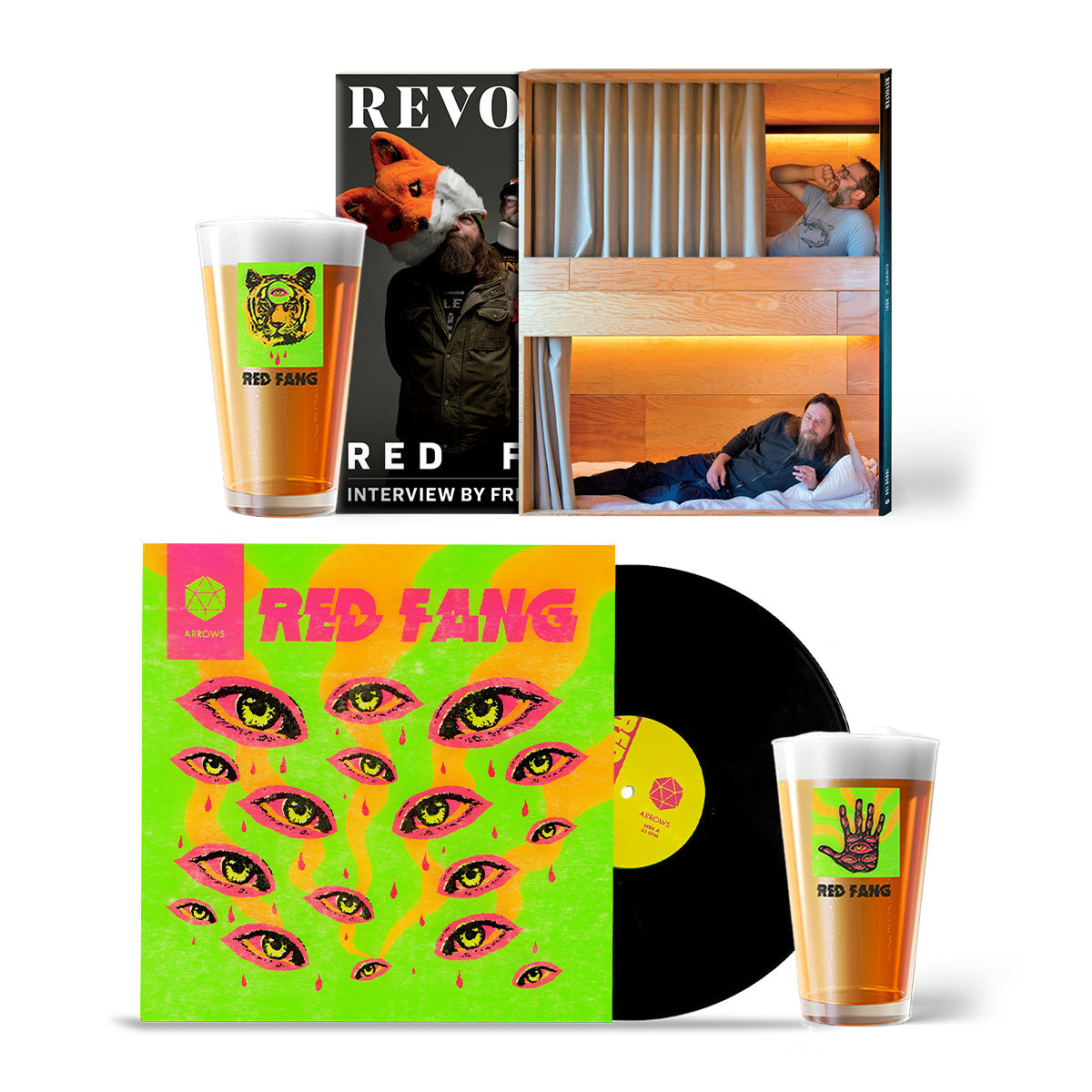REVOLVER x RED FANG SUMMER 2021 ISSUE SLIPCASE & EXCLUSIVE BEER PINTS BUNDLE  - EXCLUSIVE - LTD. 250