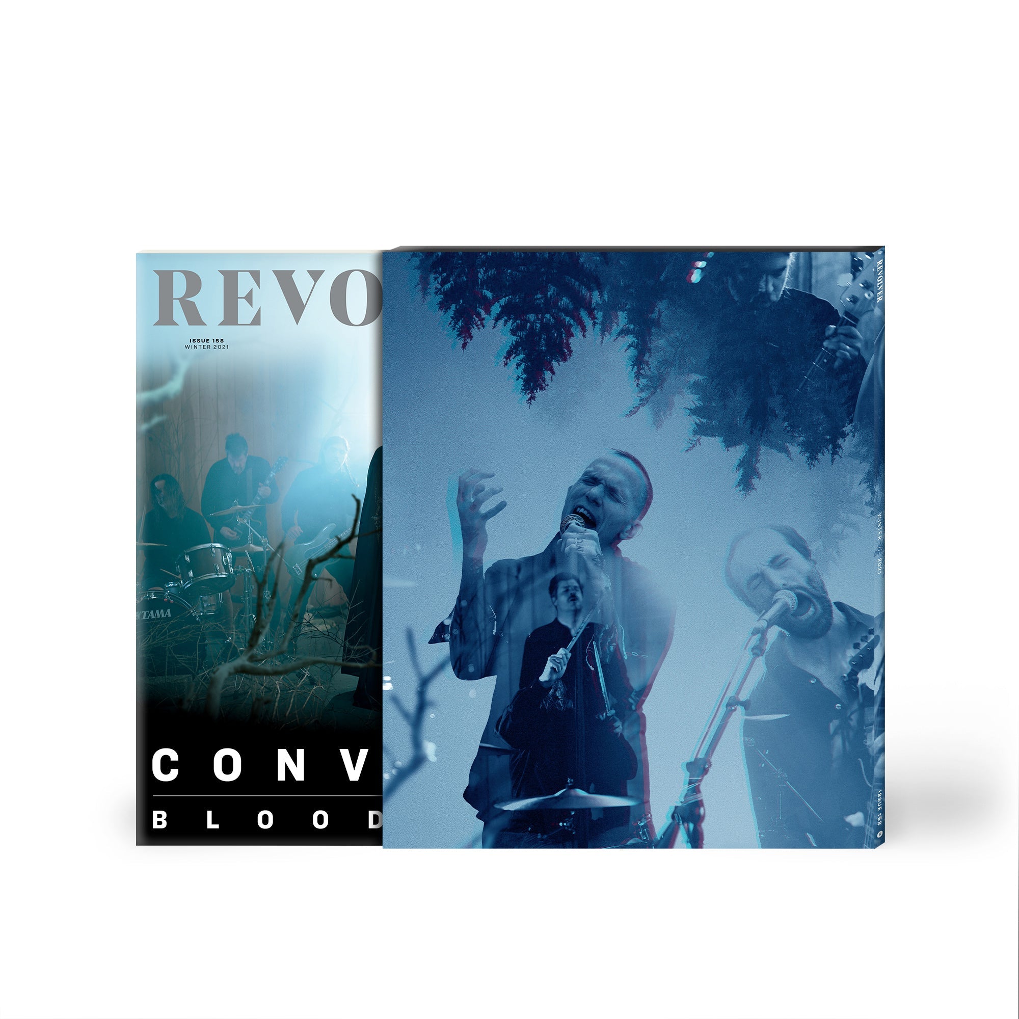 REVOLVER x CONVERGE WINTER 2021 ISSUE HAND-NUMBERED SLIPCASE 2LP - EXCLUSIVE - LTD. 200 - BLOODMOON/CLEAR NAVY CLOUDY