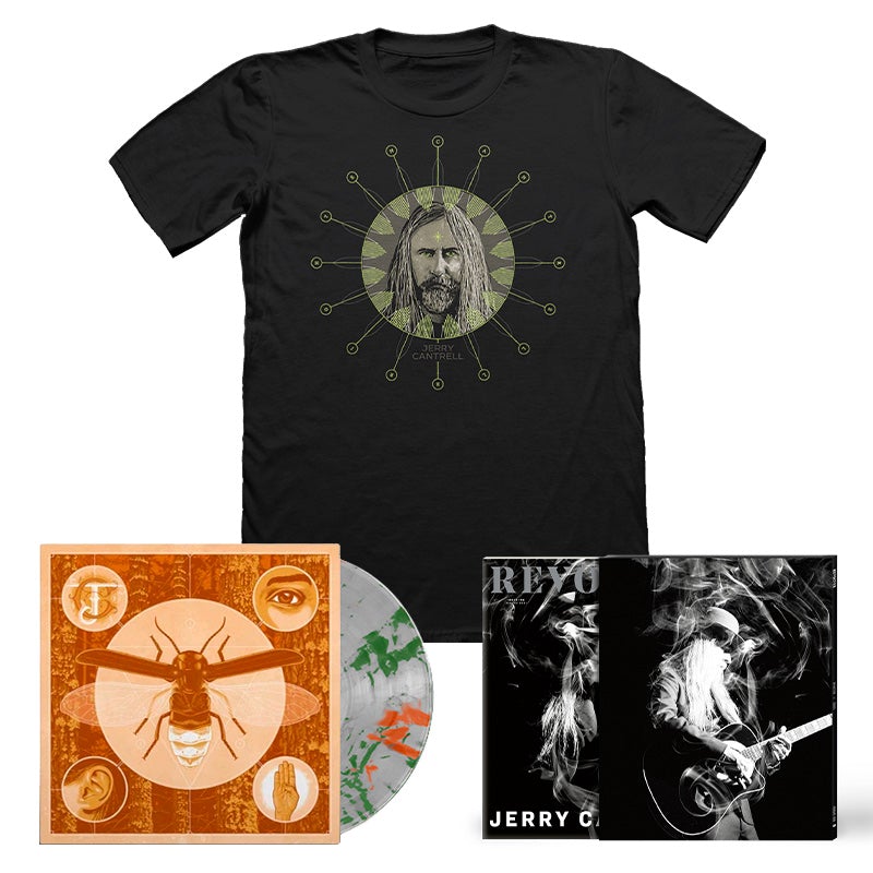 REVOLVER x JERRY CANTRELL BUDLE - WINTER 2021 ISSUE + 'BRIGHTEN' LP + LTD. SLIPCASE + GLOW IN THE DARK T-SHIRT - LTD. 250