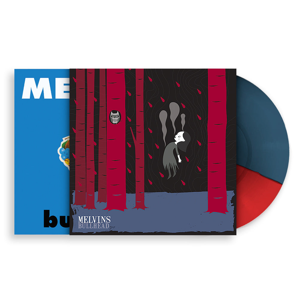 MELVINS ‘BULLHEAD' LIMTED EDITION LP + MACKIE OSBORNE SCREEN PRINT WRAP - RED/BLUE