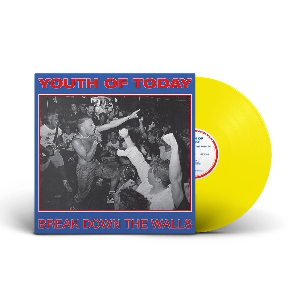 YOUTH OF TODAY 'BREAK DOWN THE WALLS' LP - YELLOW