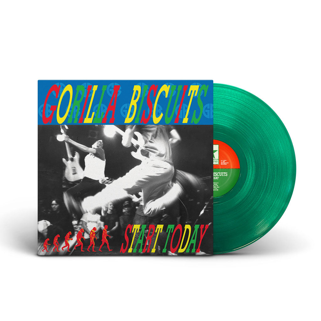 GORILLA BISCUITS 'START TODAY' LP - GREEN