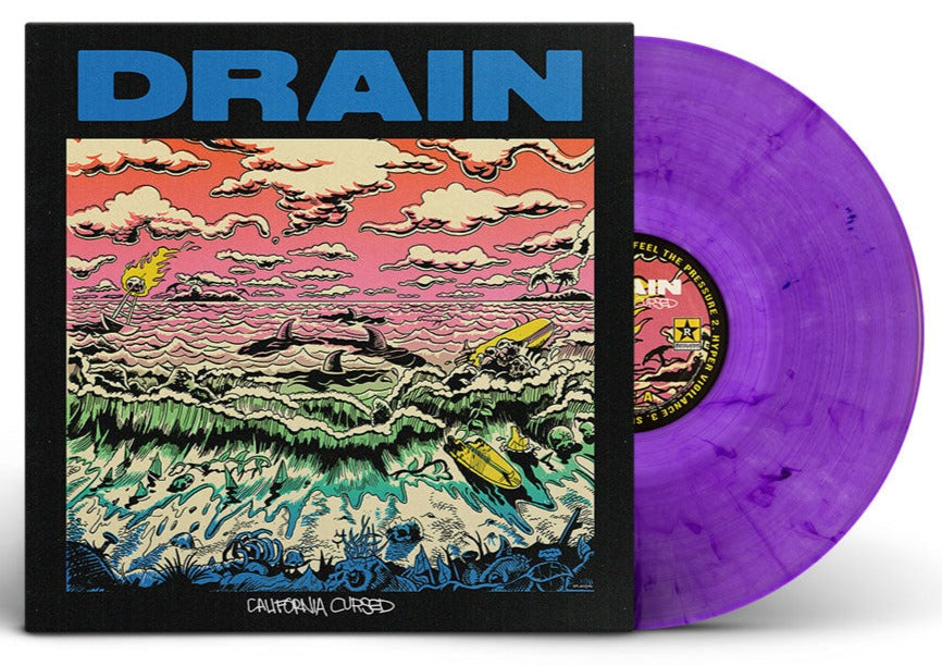 DRAIN 'CALIFORNIA CURSED' LP - PURPLE