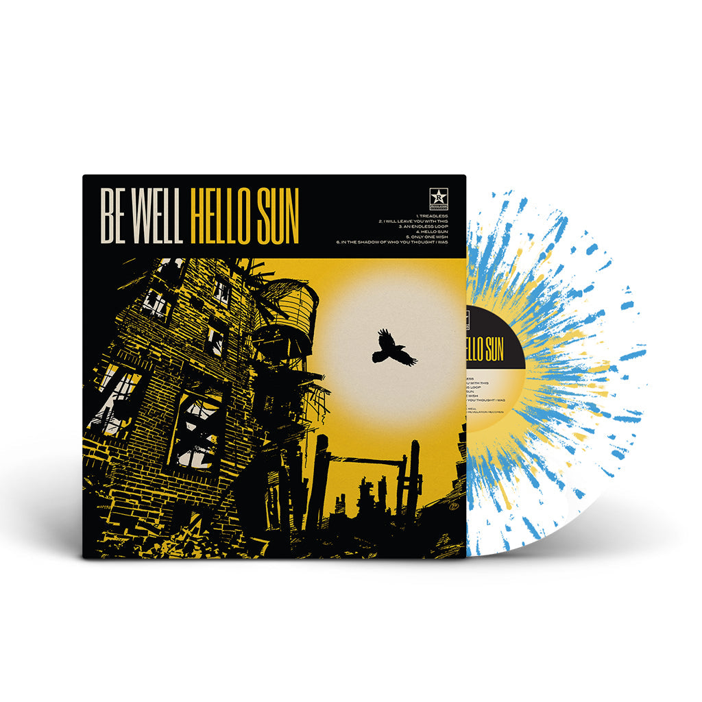 BE WELL 'HELLO SUN' LP - LTD. 300 - WHITE/CYAN/MUSTARD/BLACK/B-SIDE SCREEN PRINT