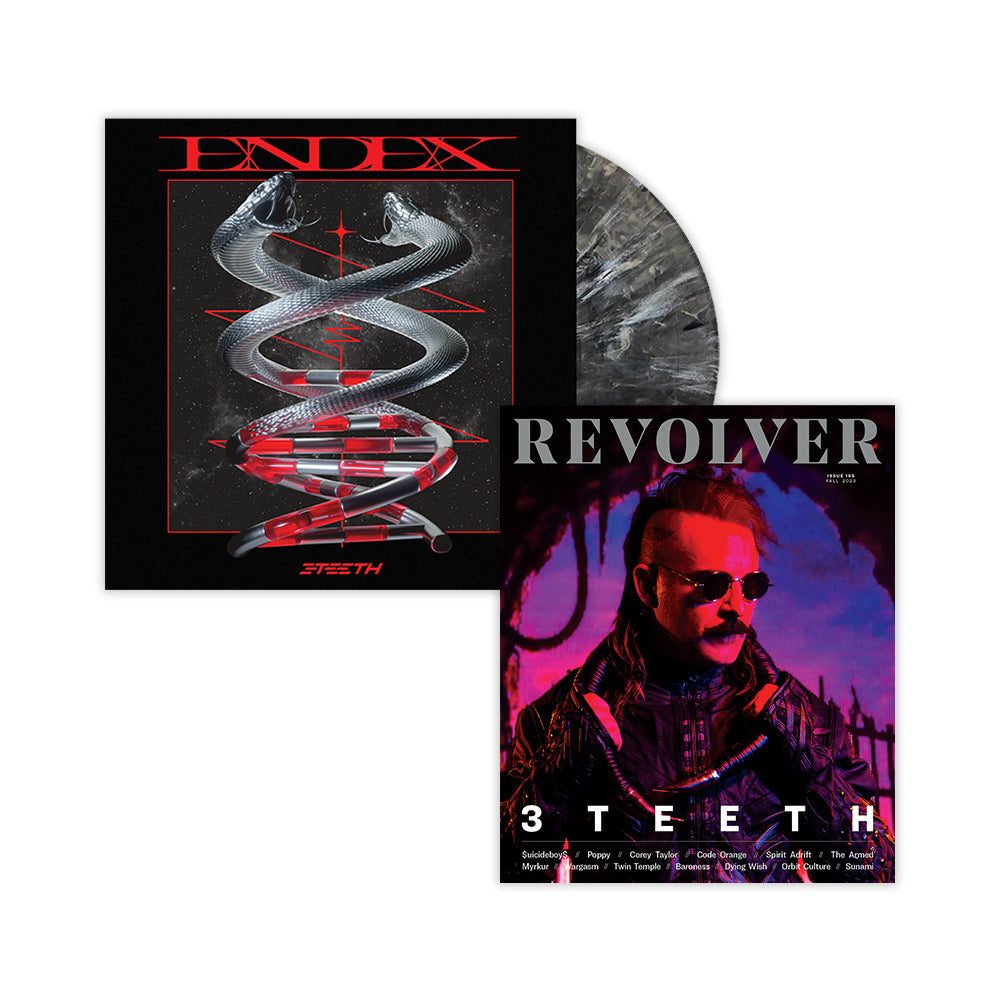 3TEETH x REVOLVER BUNDLE – 2023 FALL ISSUE W/ 'ENDEX' LP - EXCLUSIVE - LTD. 1000 - BLACK/WHITE/MARBLE