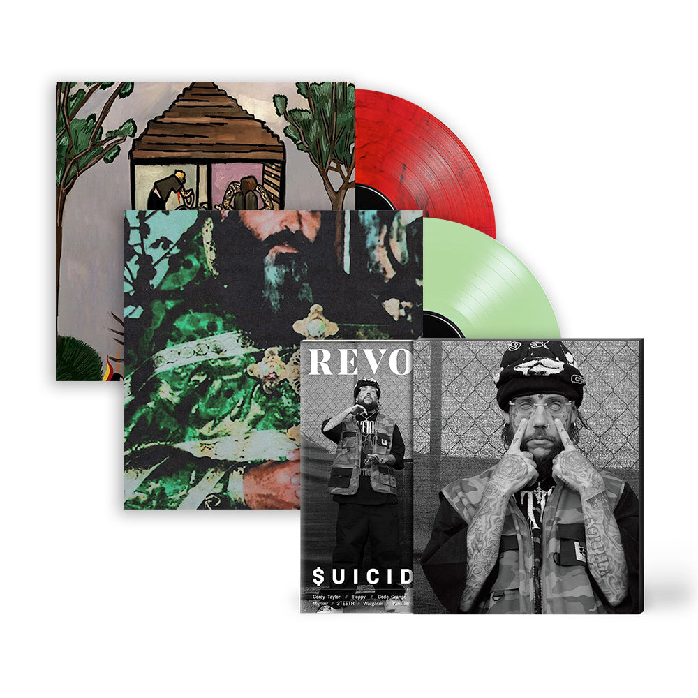 $UICIDEBOY$ x REVOLVER BUNDLE – 2023 FALL ISSUE W/ 'LONG TERM EFFECTS OF SUFFERING' LP & 'SING ME A LULLABY, MY SWEET TEMPTATION' LP - EXCLUSIVE - LTD. 500