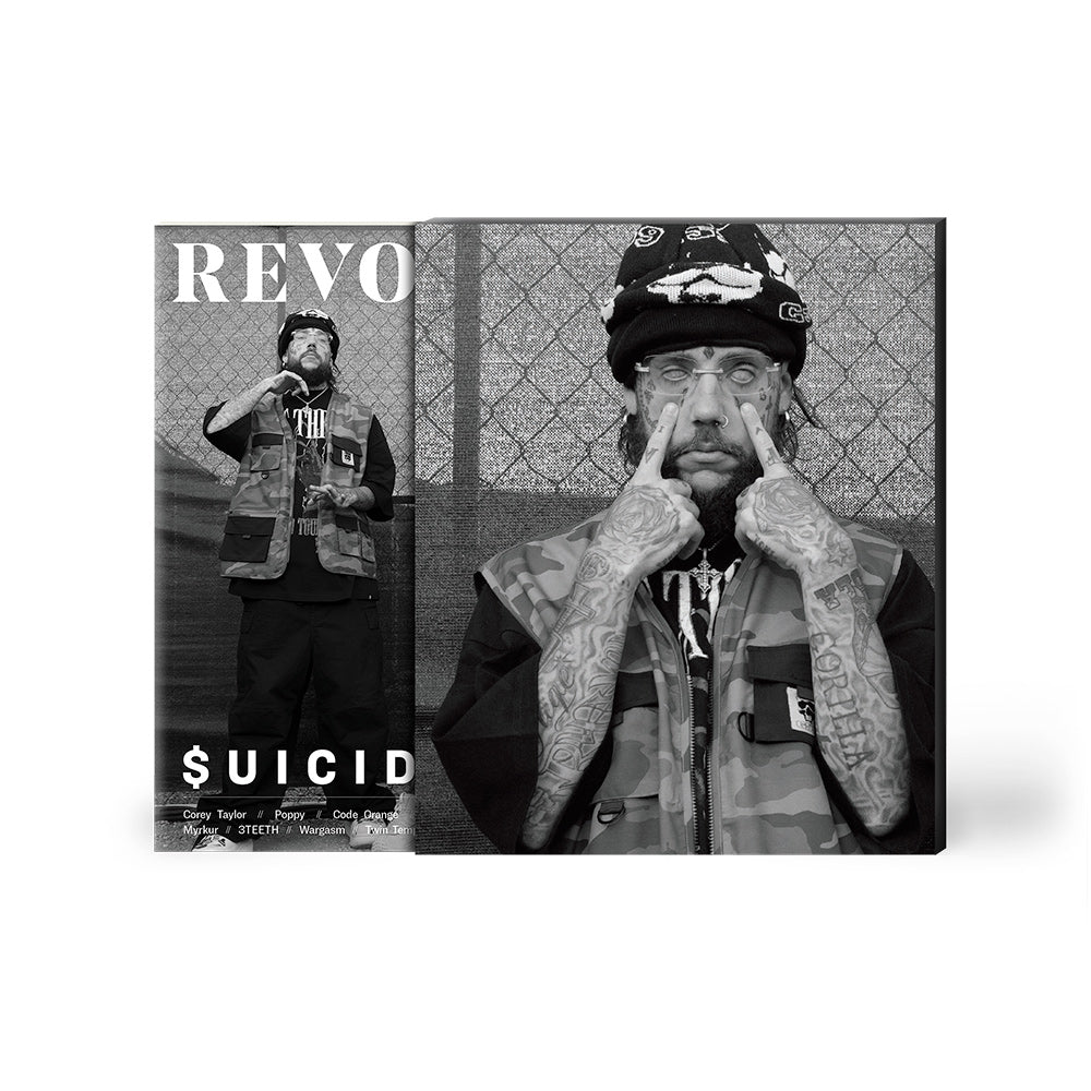 $UICIDEBOY$ x REVOLVER BUNDLE – 2023 FALL ISSUE W/ 'LONG TERM EFFECTS OF SUFFERING' LP & 'SING ME A LULLABY, MY SWEET TEMPTATION' LP - EXCLUSIVE - LTD. 500
