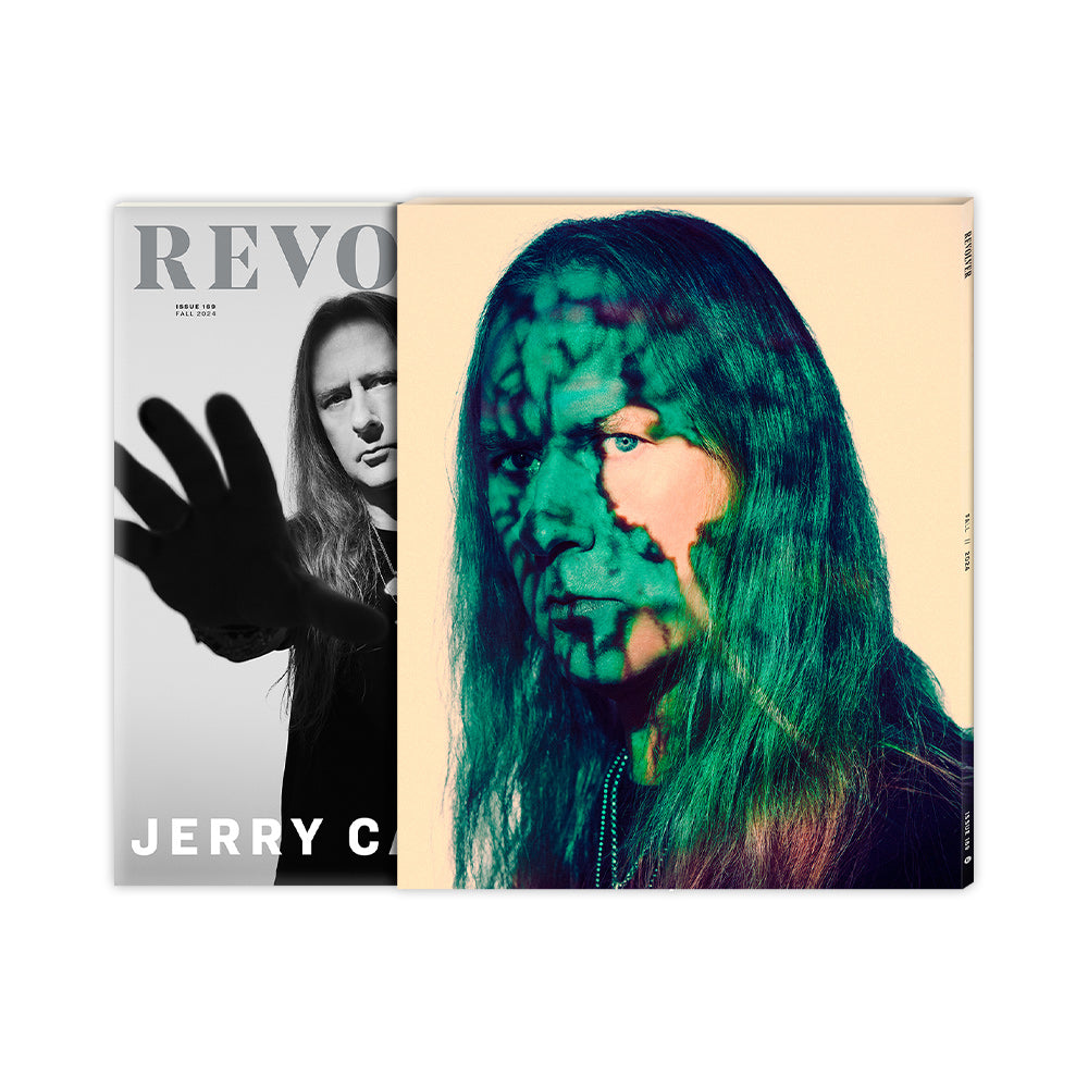 JERRY CANTRELL X REVOLVER BUNDLE - REVOLVER FALL 2024 ISSUE IN NUMBERED SLIPCASE W/ SIGNED 8"X10" &'I WANT BLOOD' 2LP - EXCLUSIVE - LTD. 500 - CLEAR/RED/WHITE/SPLATTER