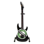 SLAYER - JEFF HANNEMAN - GREEN HEINEKEN LOGO MINI GUITAR