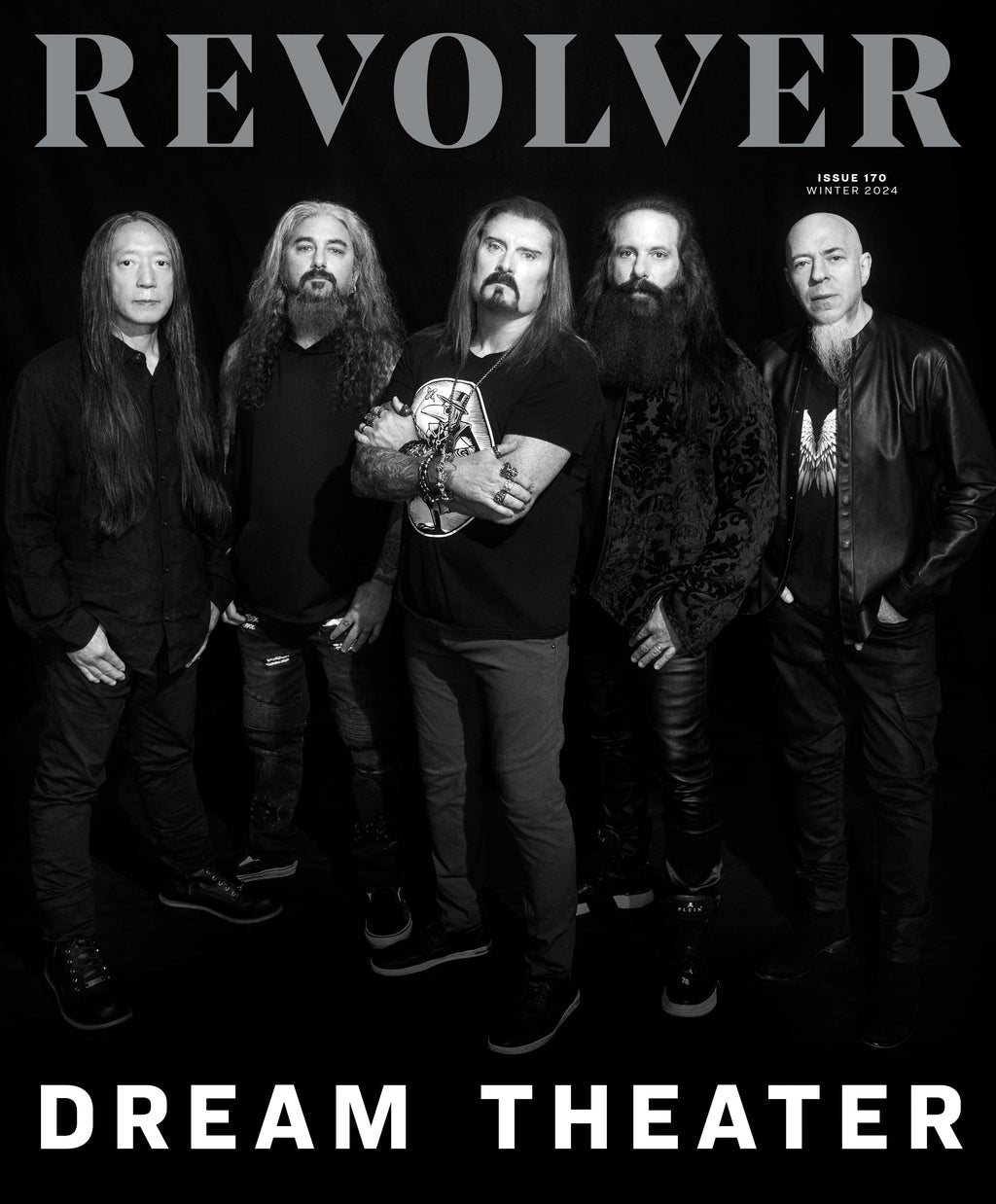 DREAM THEATER X REVOLVER BUNDLE ' WINTER 2024 ISSUE & T-SHIRT - EXCLUSIVE - LTD.