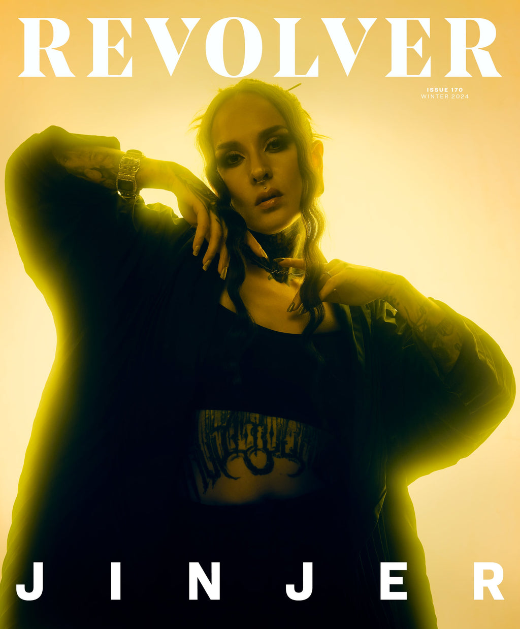 JINJER X REVOLVER BUNDLE ' ALTERNATIVE COVER WINTER 2024 ISSUE IN NUMBERED SLIPCASE & AUTOGRAPHED PRINT