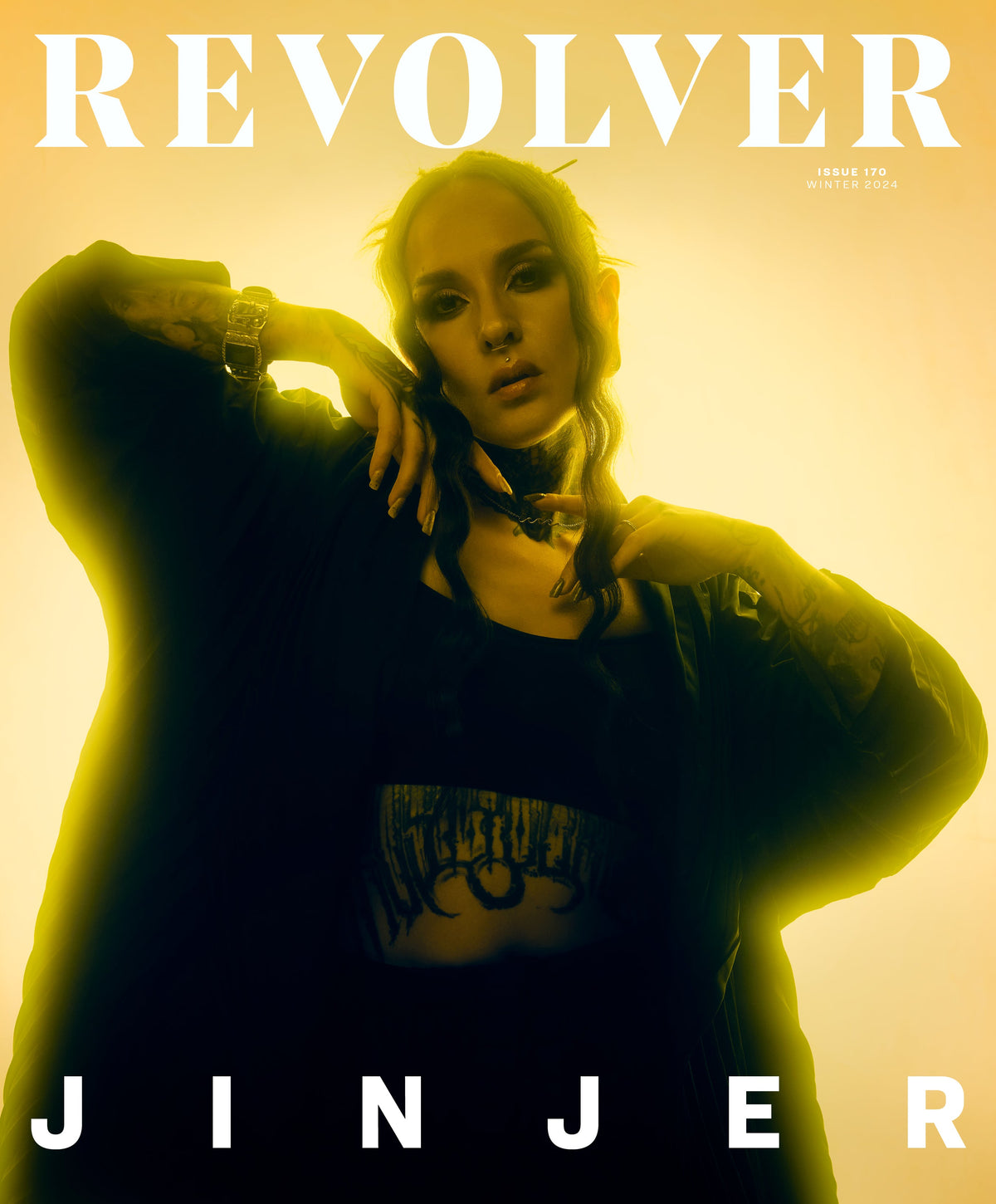 JINJER X REVOLVER BUNDLE ' ALTERNATIVE COVER WINTER 2024 ISSUE IN NUMBERED SLIPCASE & AUTOGRAPHED PRINT