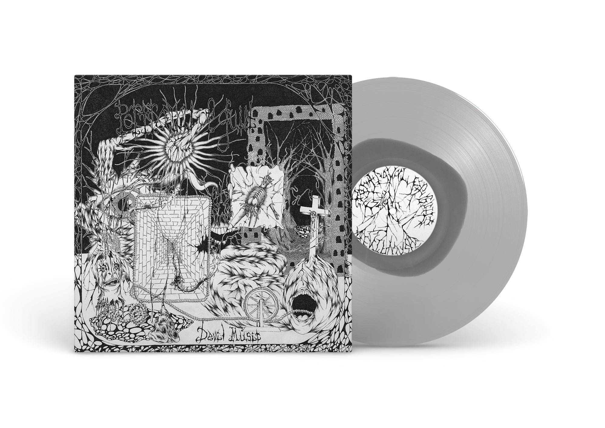 PORTRAYAL OF GUILT ‘DEVIL MUSIC’ LP - EXCLUSIVE - LTD. 200 - GREY/CLEAR