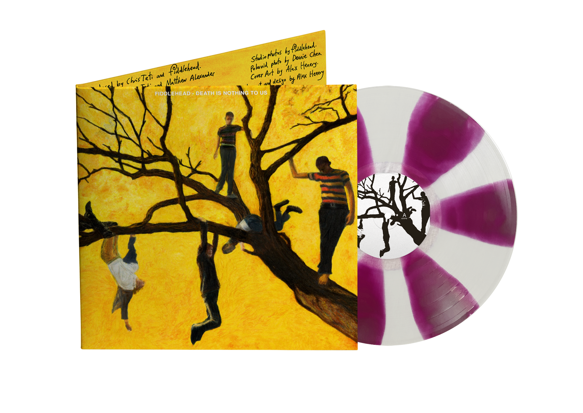 FIDDLEHEAD ‘DEATH IS NOTHING TO US’ LP LTD. 500 - CLEAR/VIOLET PINWHEEL