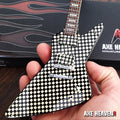 CHEAP TRICK - RICK NIELSEN - CHECKERED EXP MINI GUITAR