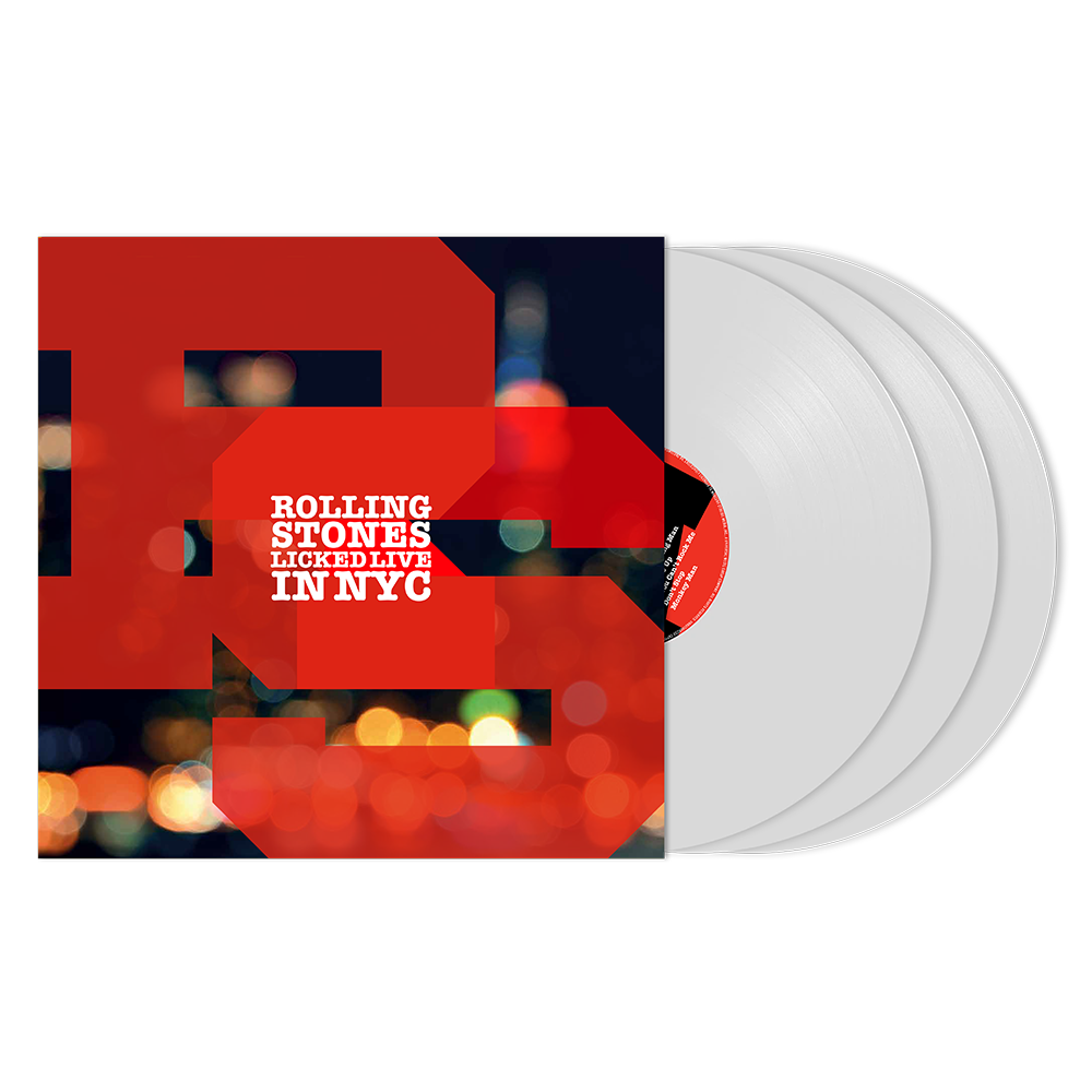 THE ROLLING STONES 'LICKED LIVE IN NYC' 3LP - WHITE