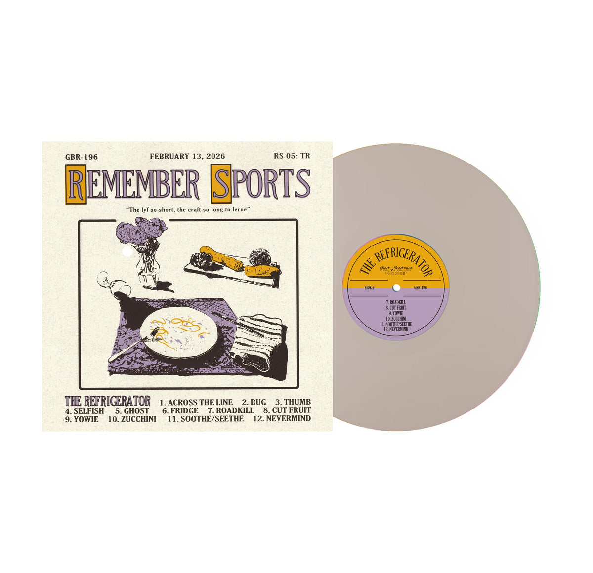 REMEMBER SPORTS 'THE REFRIGERATOR' LP - BONE OPAQUE