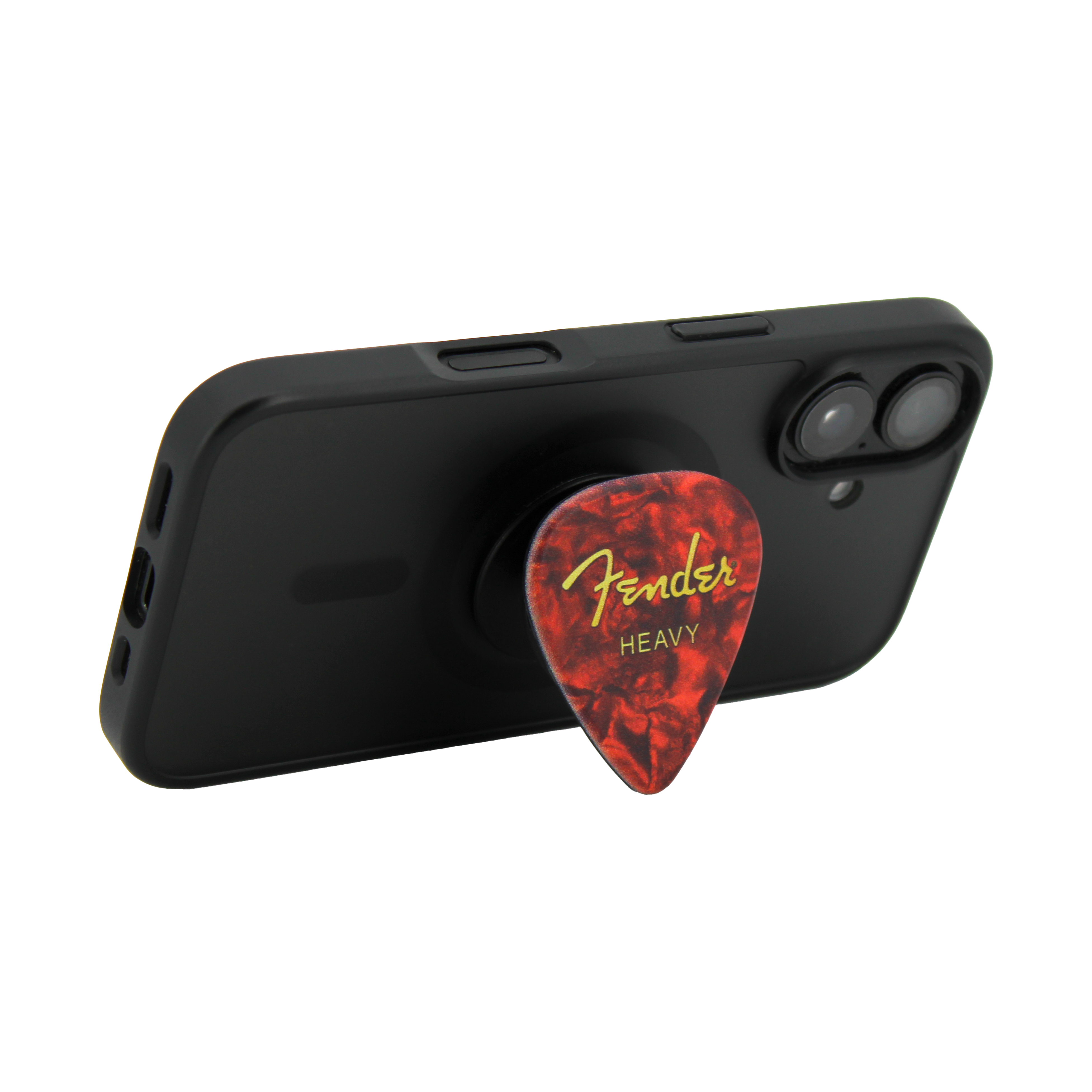 Fender guitar pick phone grip (Red)