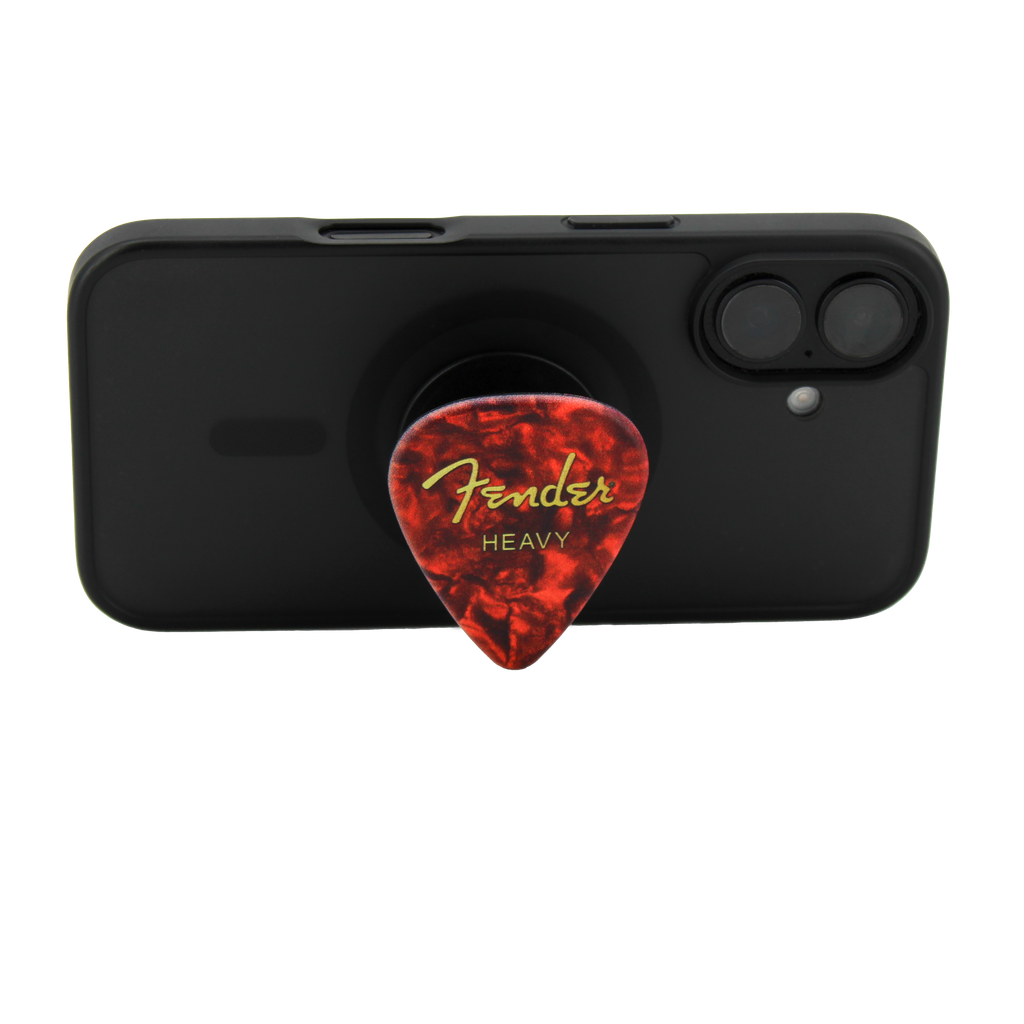 FENDER GUITAR PICK PHONE GRIP - RED