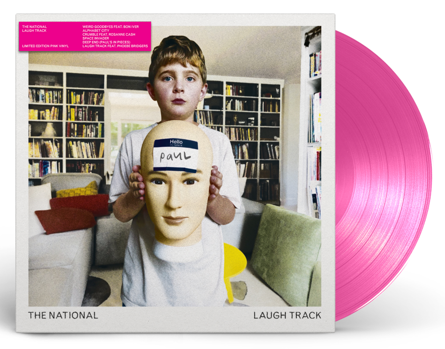 THE NATIONAL 'LAUGH TRACK' 2LP - CLEAR PINK