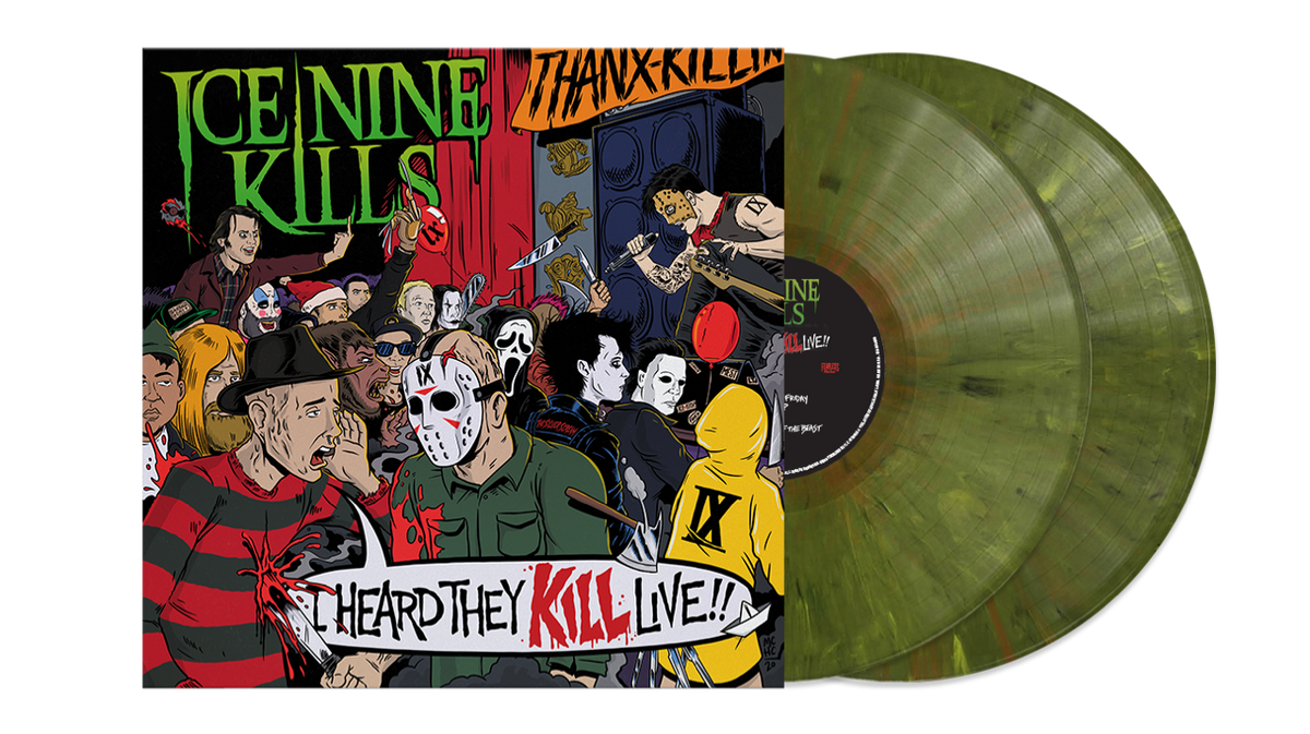 ICE NINE KILLS ‘I HEARD THEY KILL LIVE’ 2LP - EXCLUSIVE - LTD. 350 - GREEN MARBLE