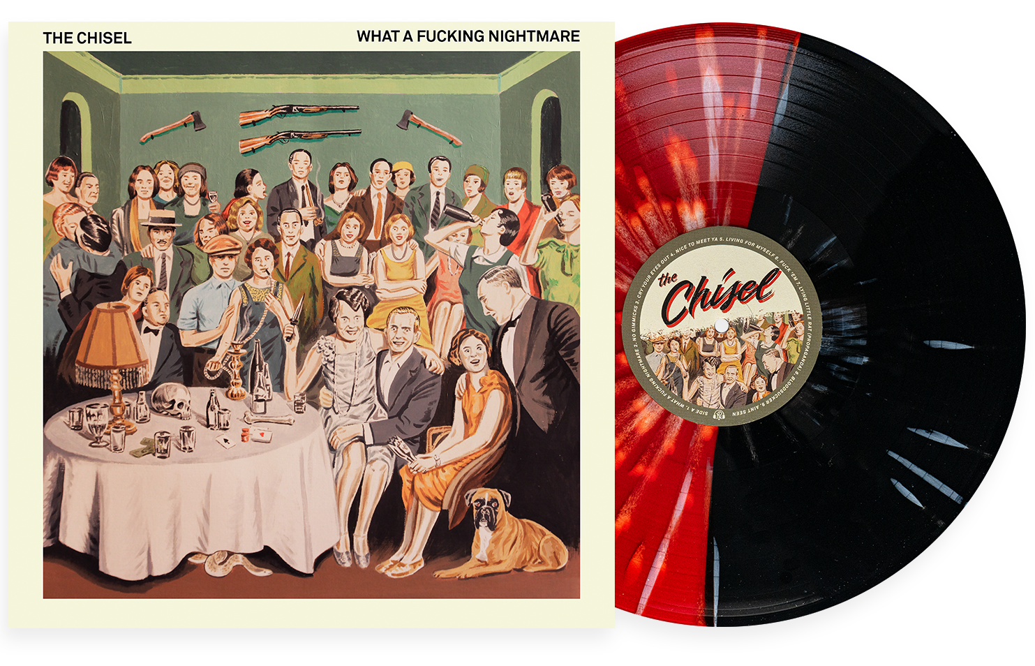 THE CHISEL ‘WHAT A FUCKING NIGHTMARE’ LP - EXCLUSIVE - LTD. 250 - BLACK/BLOOD RED/HEAVY WHITE/SPLATTER