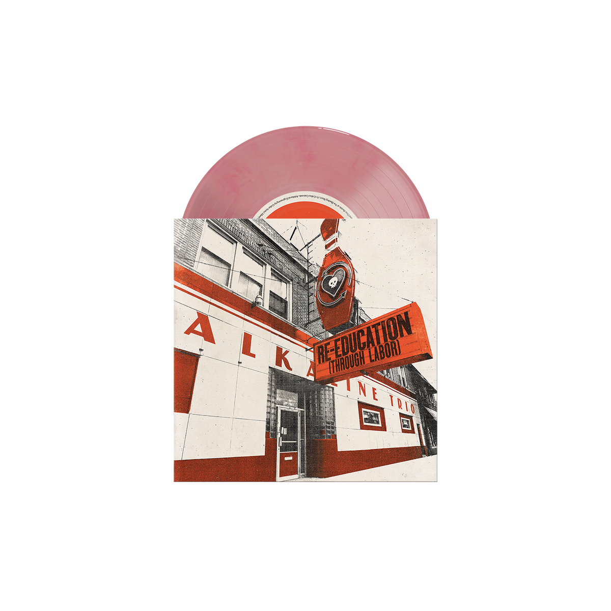 RISE AGAINST / ALKALINE TRIO 'PRIVATE EYE/RE-EDUCATION (THROUGH LABOR)' 7" SINGLE (Blossom Vinyl)