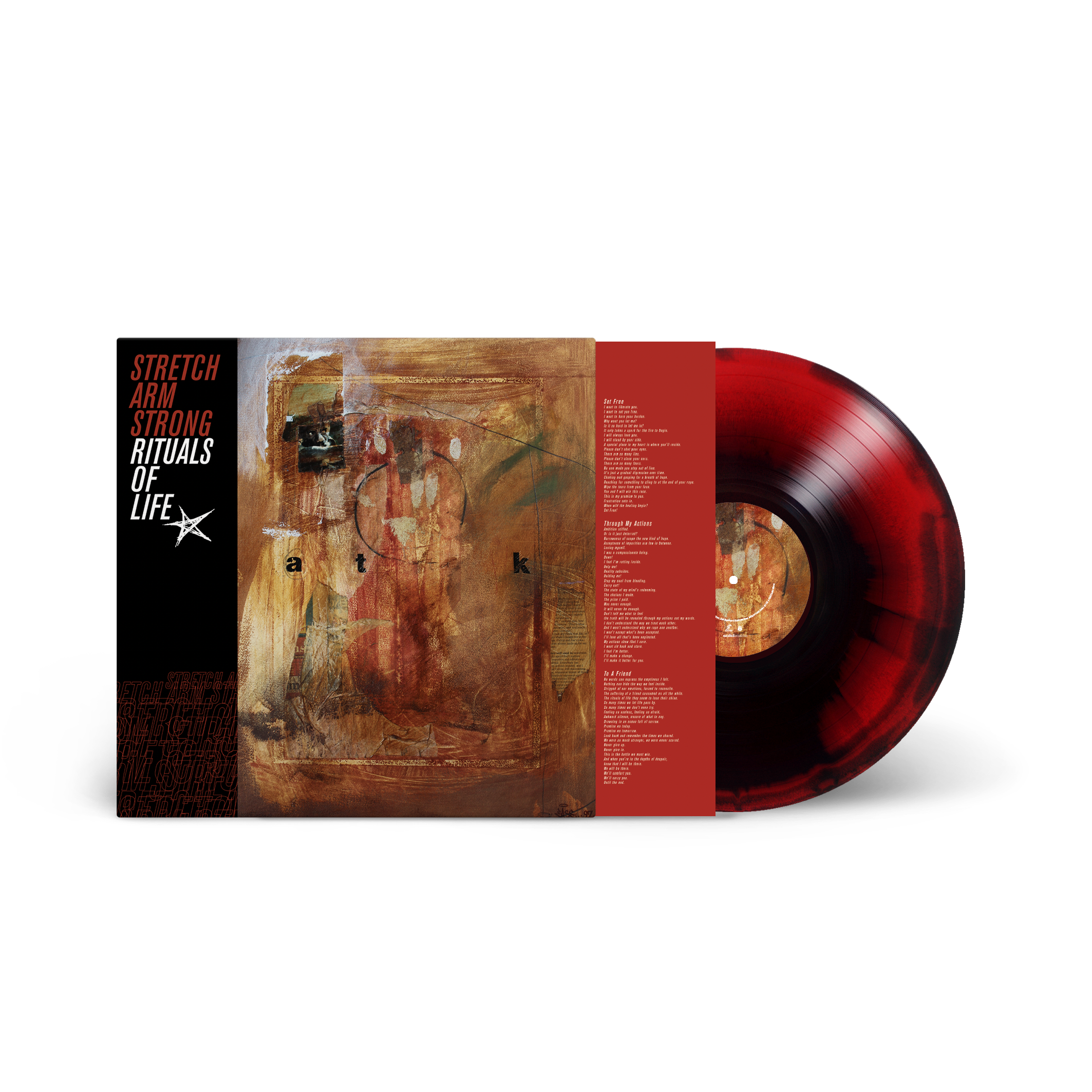 STRETCH ARM STRONG ‘RITUALS OF LIFE’ LP - EXCLUSIVE - LTD. 200 - BLOOD/BLACK/SWIRL