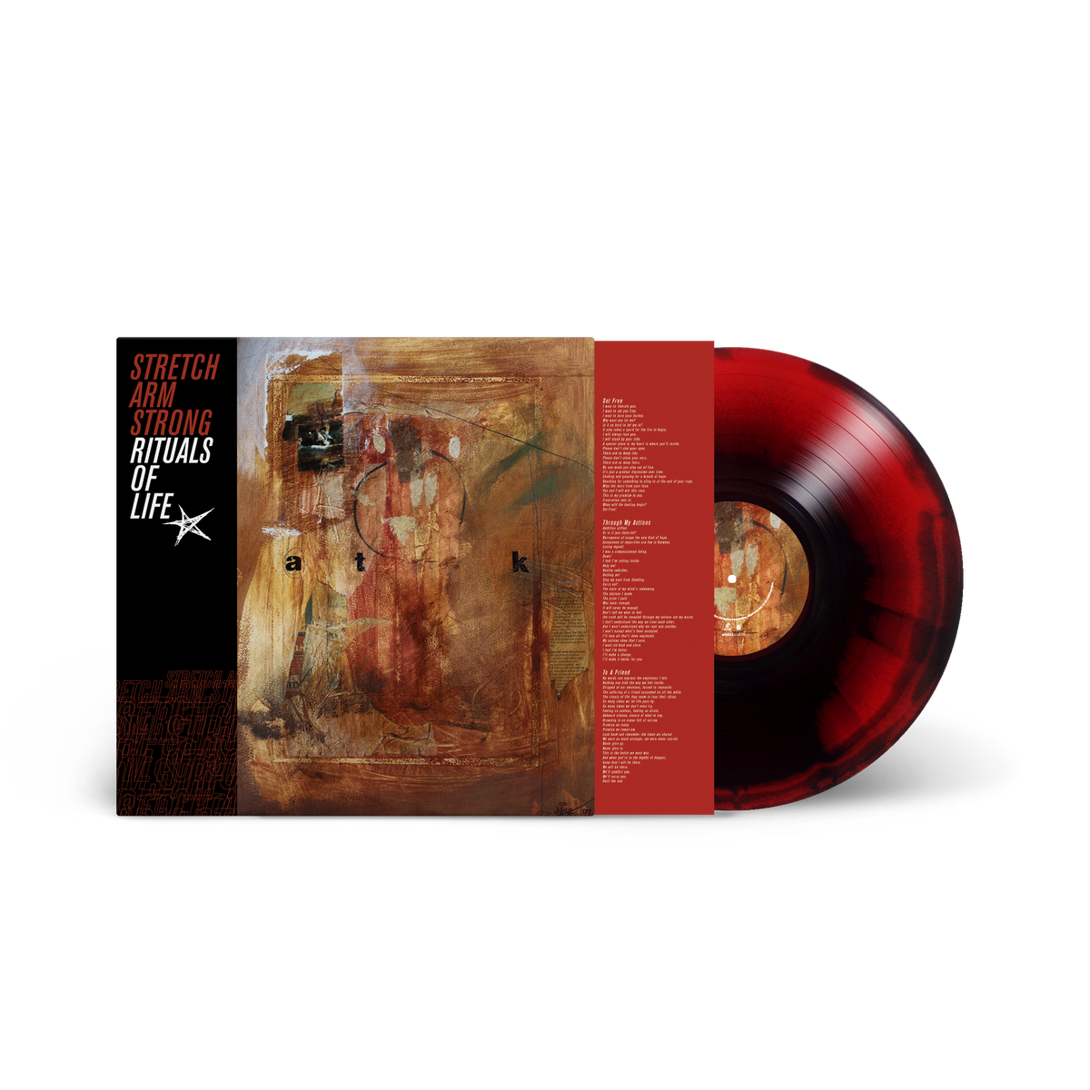 STRETCH ARM STRONG ‘RITUALS OF LIFE’ LP - EXCLUSIVE - LTD. 200 - BLOOD/BLACK/SWIRL