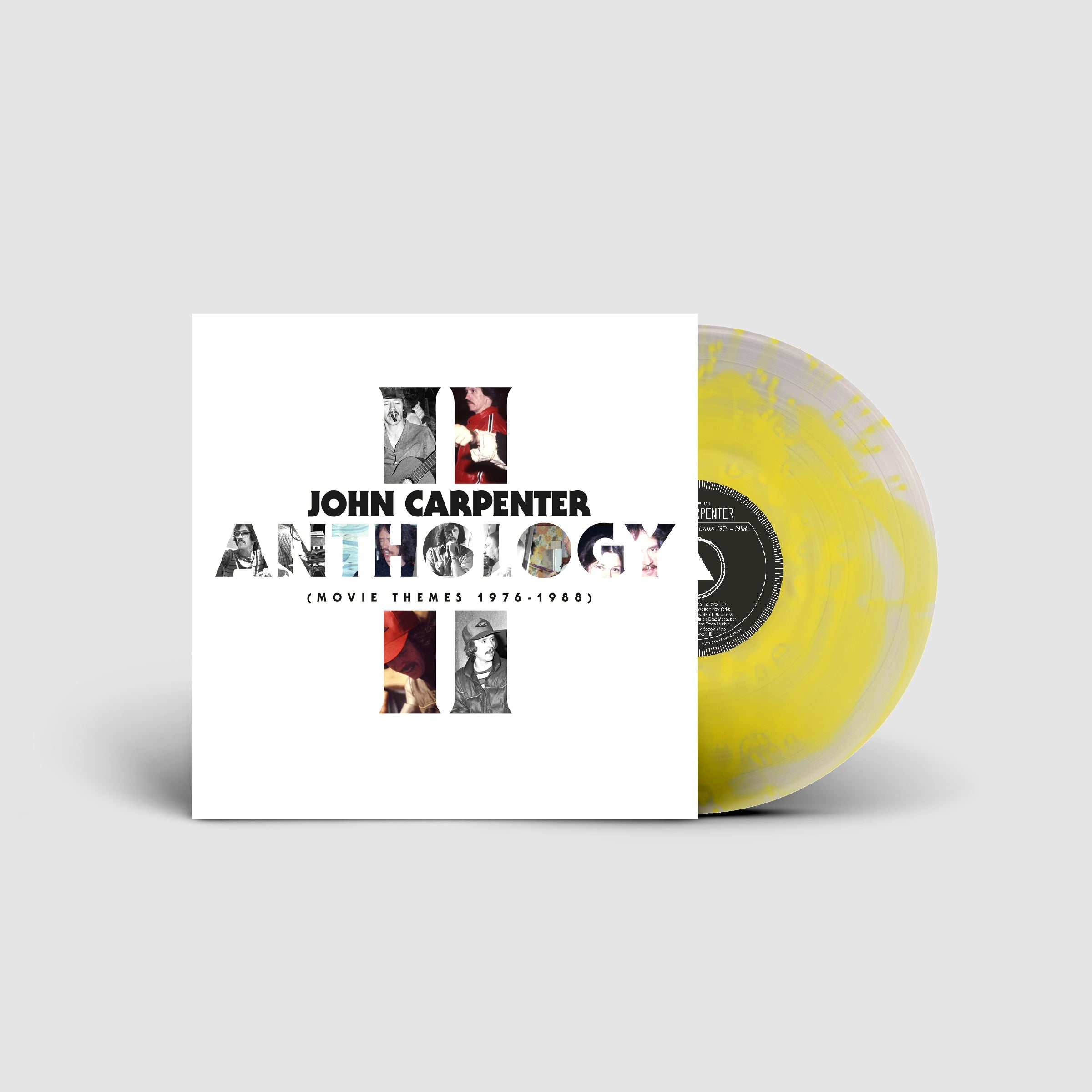 JOHN CARPENTER 'ANTHOLOGY II (MOVIE THEMES 1976-1988)' LP - LTD. 350 - CLEAR/YELLOW SPLATTER
