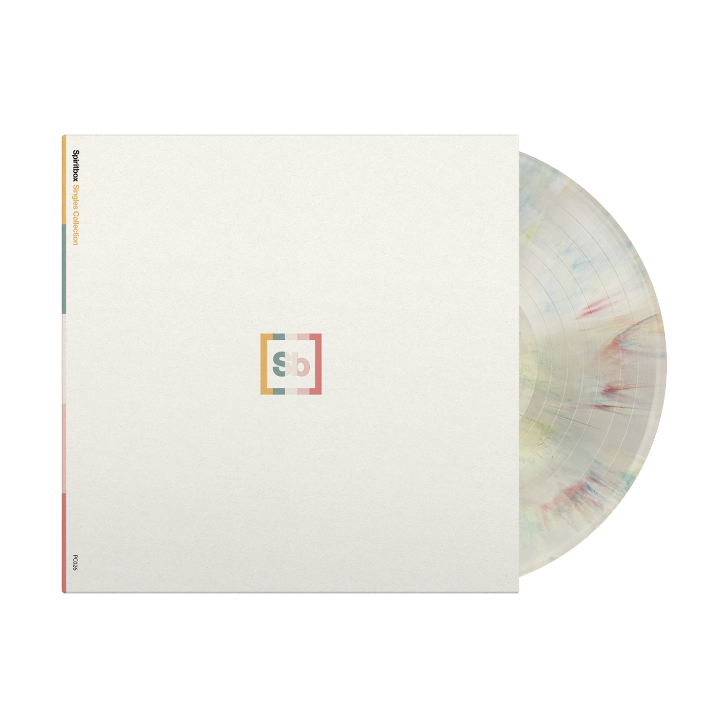 SPIRITBOX ‘SINGLES COLLECTION’ LP - EXCLUSIVE - LTD. 500 - WHITE/BANANA/SWIRL