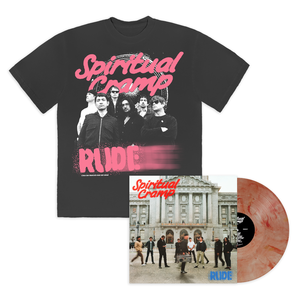 SPIRITUAL CRAMP 'RUDE' LP + ALT PRESS EXCLUSIVE T-SHIRT - EXCLUSIVE - LTD. 500 - ORANGE MARBLE