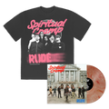 SPIRITUAL CRAMP 'RUDE' LP + ALT PRESS EXCLUSIVE T-SHIRT - EXCLUSIVE - LTD. 500 - ORANGE MARBLE