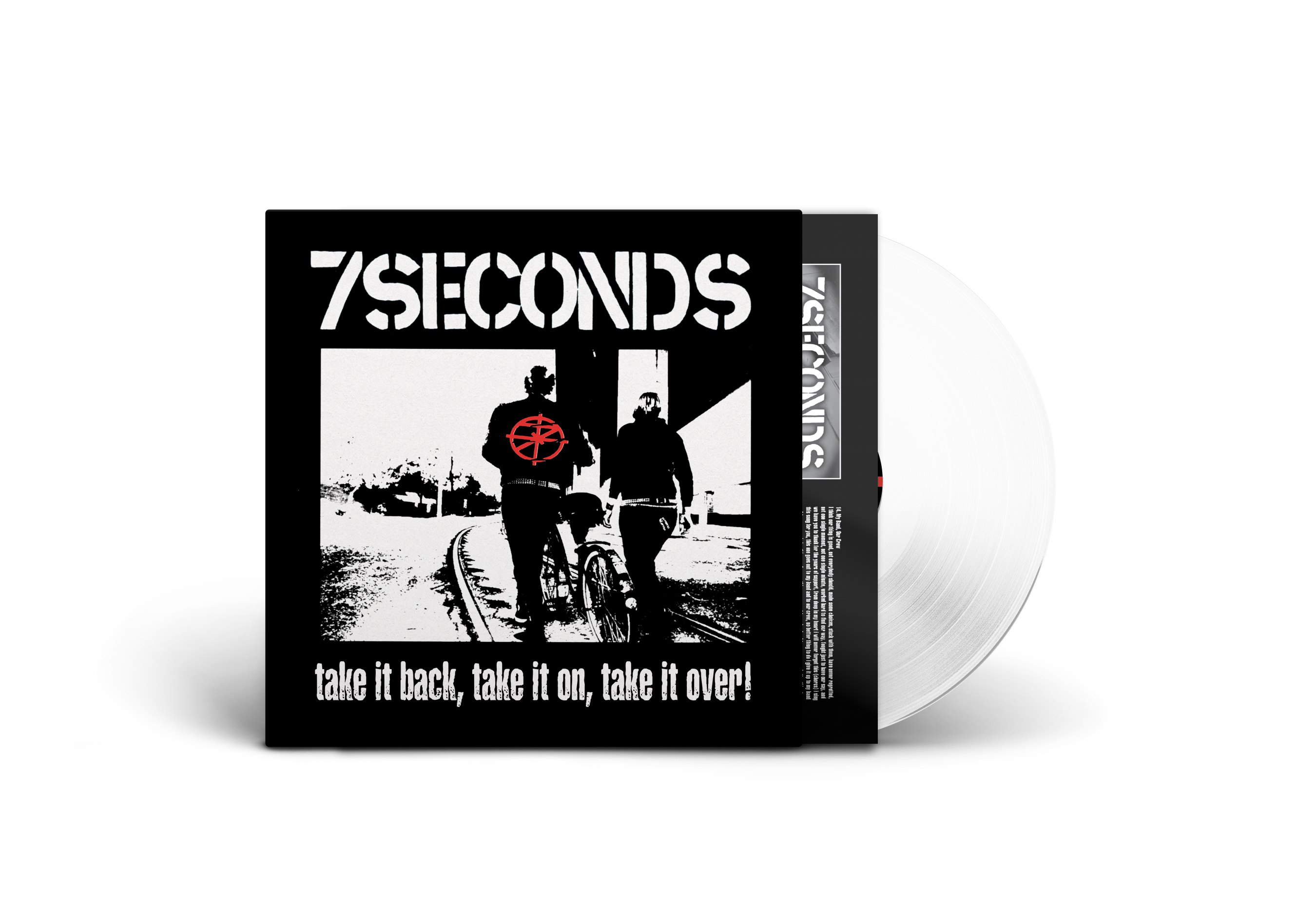 7SECONDS 'TAKE IT BACK, TAKE IT ON, TAKE IT OVER!' LP - WHITE