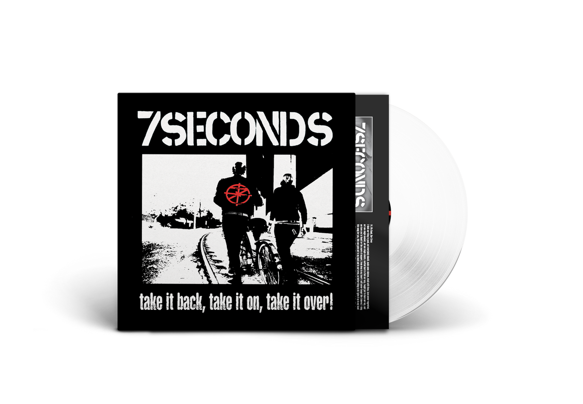 7SECONDS 'TAKE IT BACK, TAKE IT ON, TAKE IT OVER!' LP - WHITE