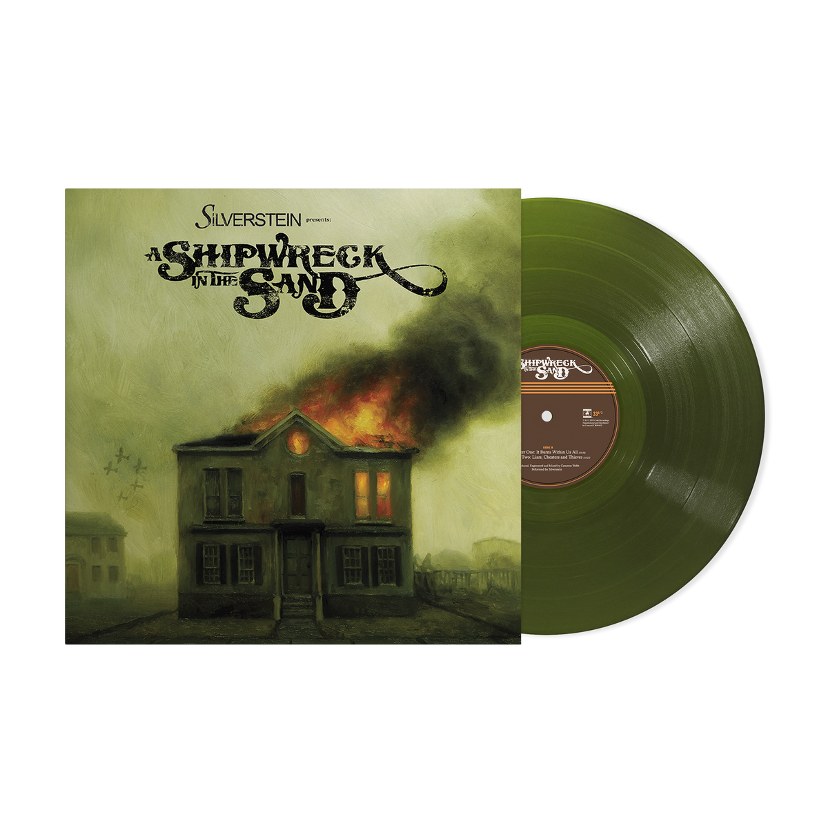 SILVERSTEIN ‘SHIPWRECK IN THE SAND’ LP - EXCLUSIVE - LTD. 500 - TRANSLUCENT FOREST GREEN
