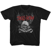 SKID ROW - SKUL AND WINGS YOUTH SHIRT