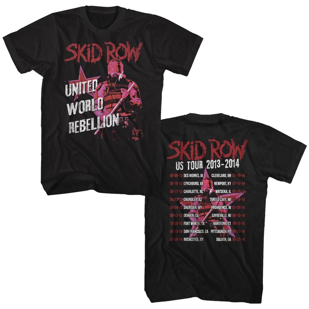 SKID ROW - UWR TOUR 2013-14 SHIRT
