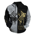 SLEEP TOKEN "ARCADIA BLACK & GOLD" LIMITED EDITION EXCLUSIVE CUT & SEW HOODIE
