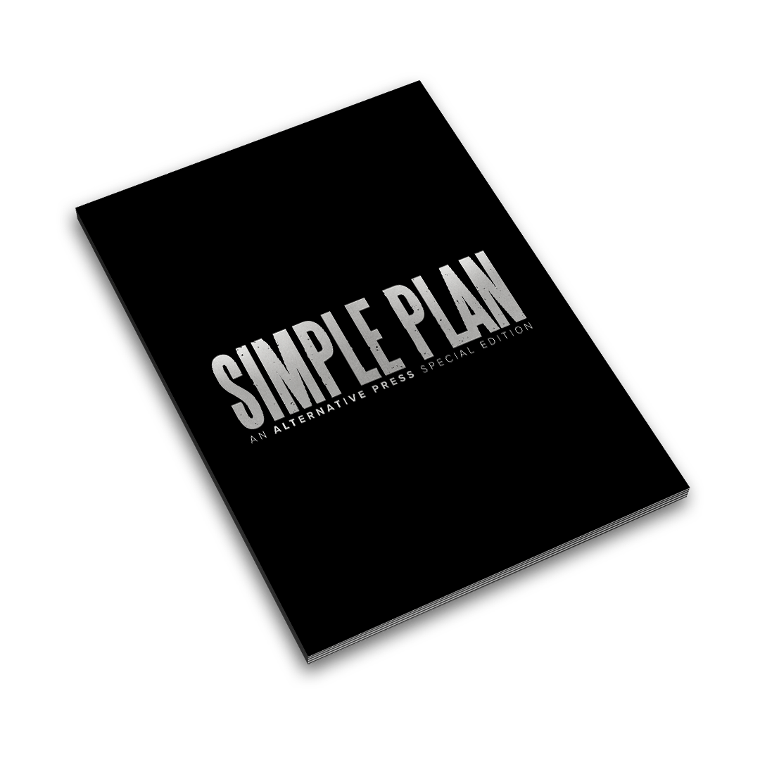 SIMPLE PLAN'NO PADS, NO HELMETS...JUST BALLS' LP - EXCLUSIVE - LTD. 700 - RED/WHITE/SPLATTER + SPECIAL COLLECTOR'S EDITION DELUXE MAGAZINE