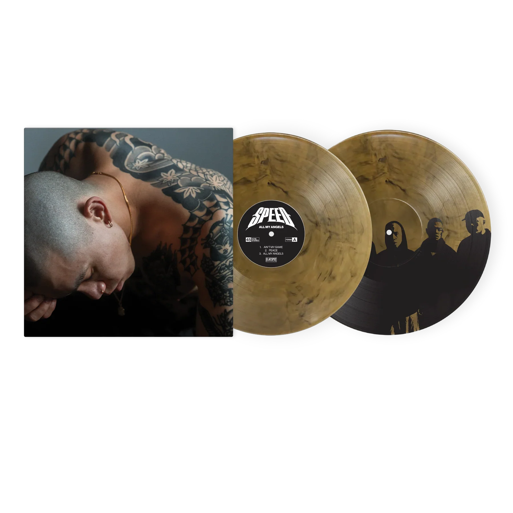 SPEED ‘ALL MY ANGELS’ EP - BEER MARBLE/B-SIDE SCREEN PRINT